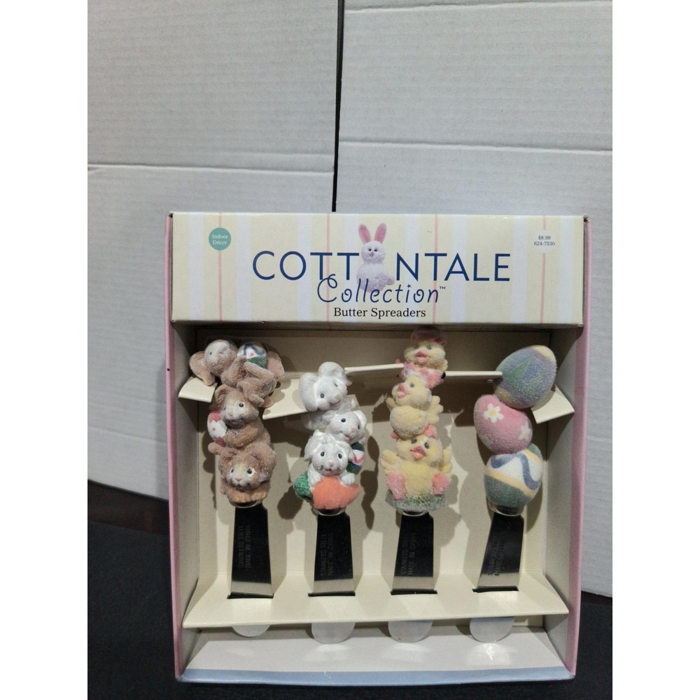 Easter Butter Spreaders Cotton Tale Collection Bunnies, Chicks & Eggs Open Box